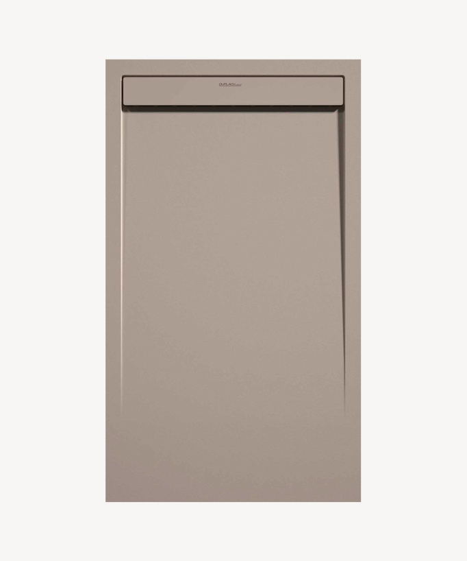 Sand Smooth Finish Shower Tray with Coloured Waste Cover - Stone SMART
