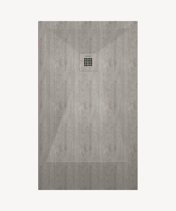 I.ciment Smooth Finish Shower Tray with Coloured Waste Cover - Stone 3D