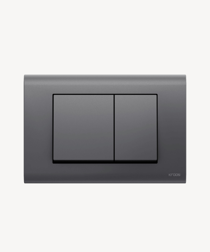 Dual Flush Plate for Geberit Sigma - Satin Anthracite Grey