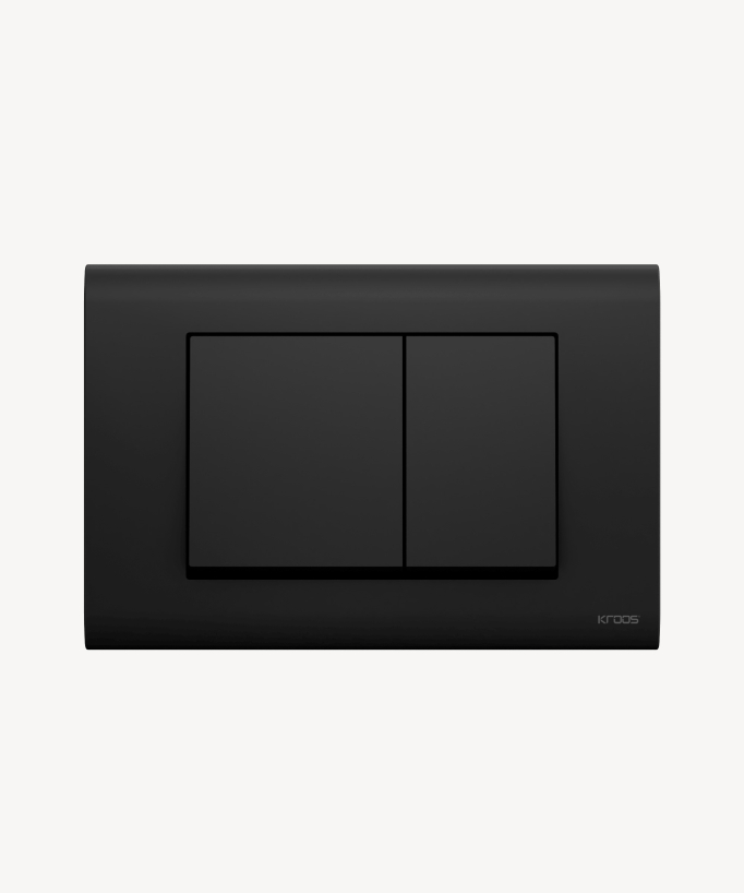 Dual Flush Plate for Geberit Sigma - Matte Black