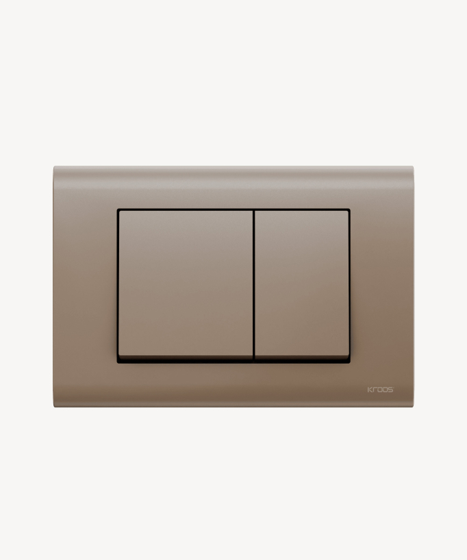Dual Flush Plate for Geberit Sigma - Brushed Brass