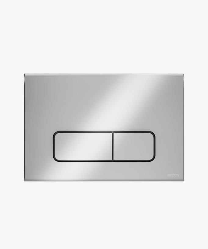 Rectangular Flush Plate for Geberit Sigma Cistern - Chrome