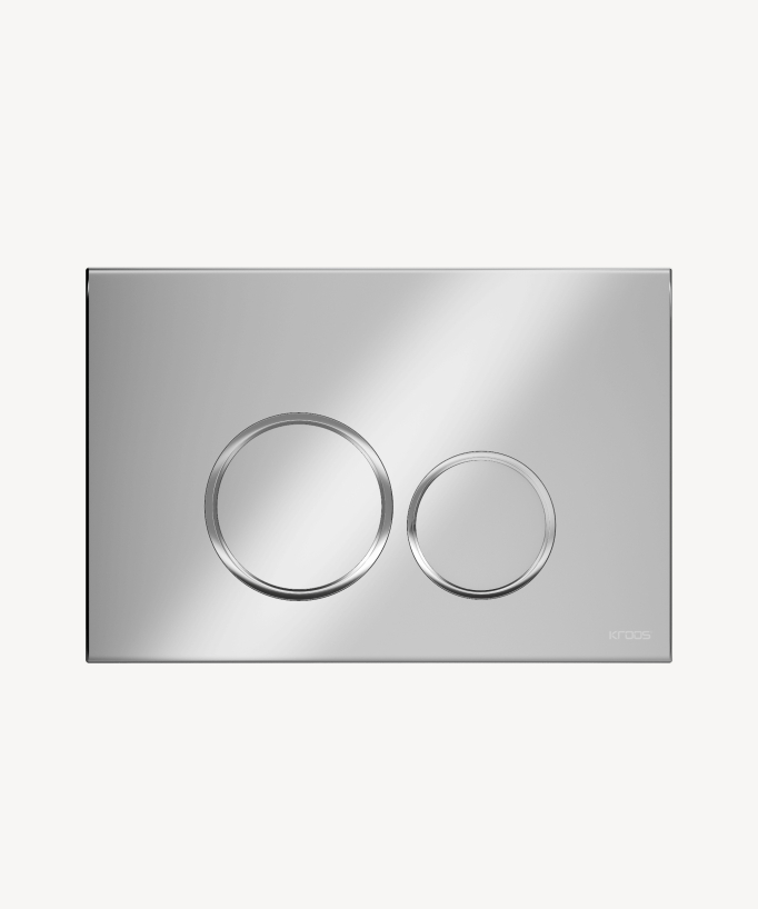 Round Dual Flush Plate for Geberit Sigma - Chrome