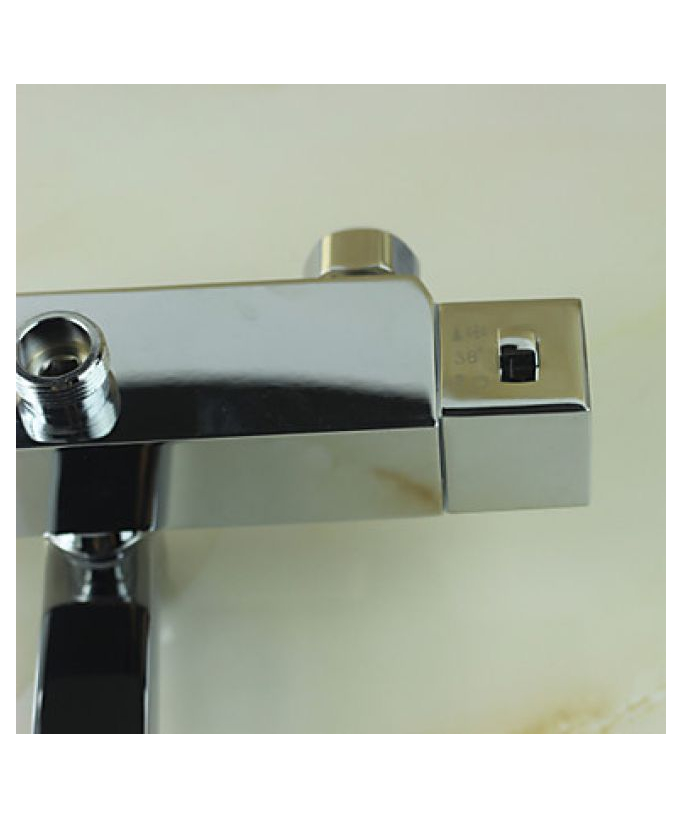 Thermostatic Bath and Shower Tap with Stainless Steel Shower Head