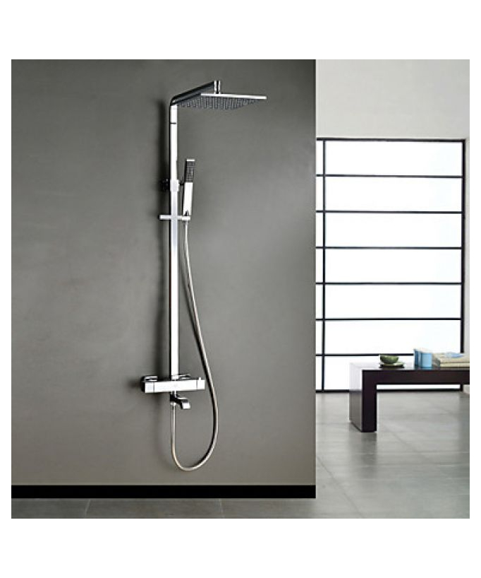 Thermostatic Bath and Shower Tap with Stainless Steel Shower Head