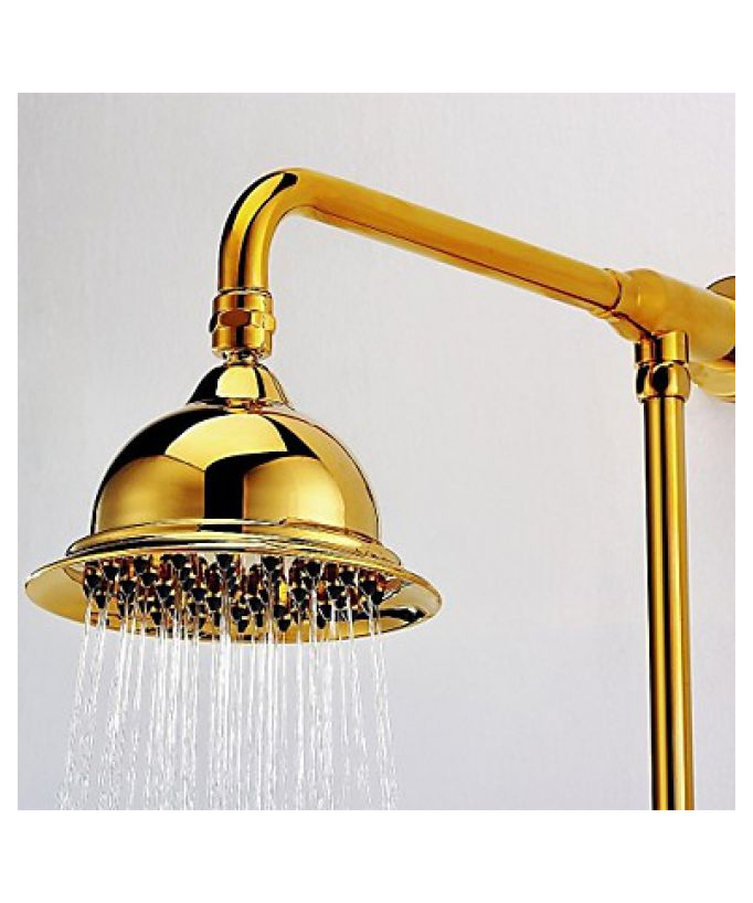 Bath Shower Mixer Tap - Brushed Gold Ti-PVD Finish
