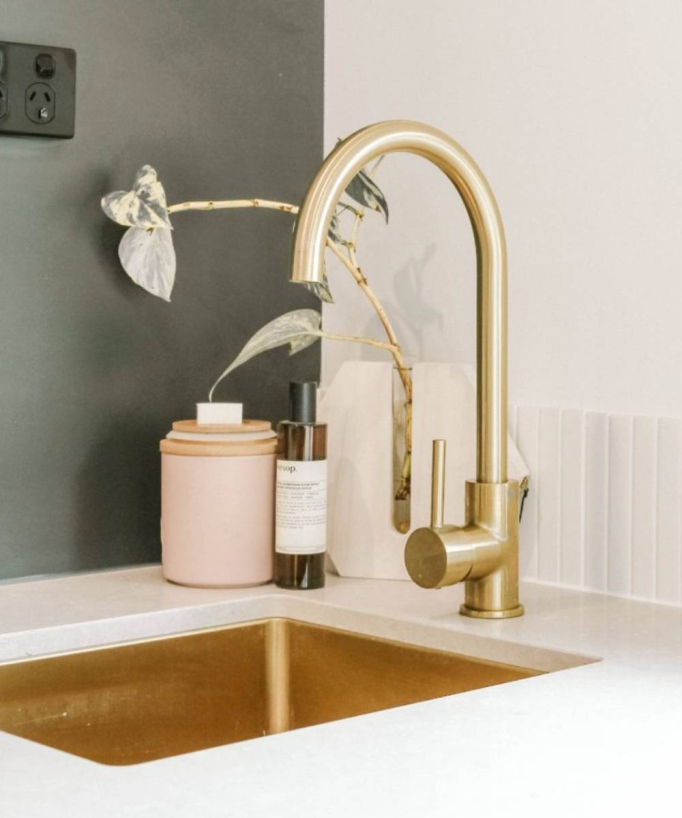 Balsa 380mm Single Bowl Sink - Brushed Brass