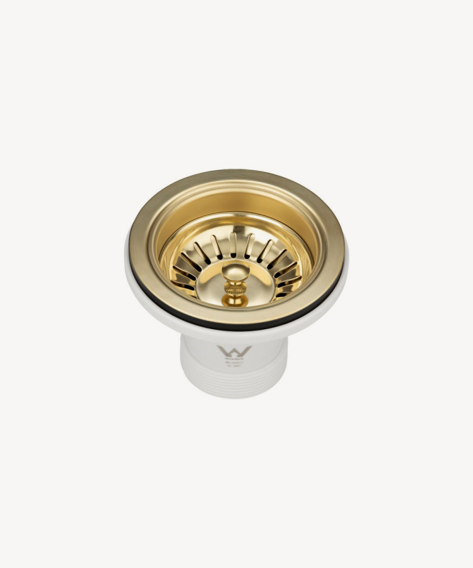 Hiba 750mm Single Bowl Sink - Brushed Brass