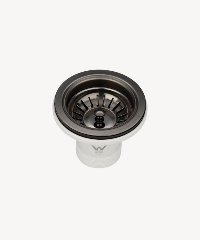 Hiba 750mm Single Bowl Sink - Brushed Gunmetal