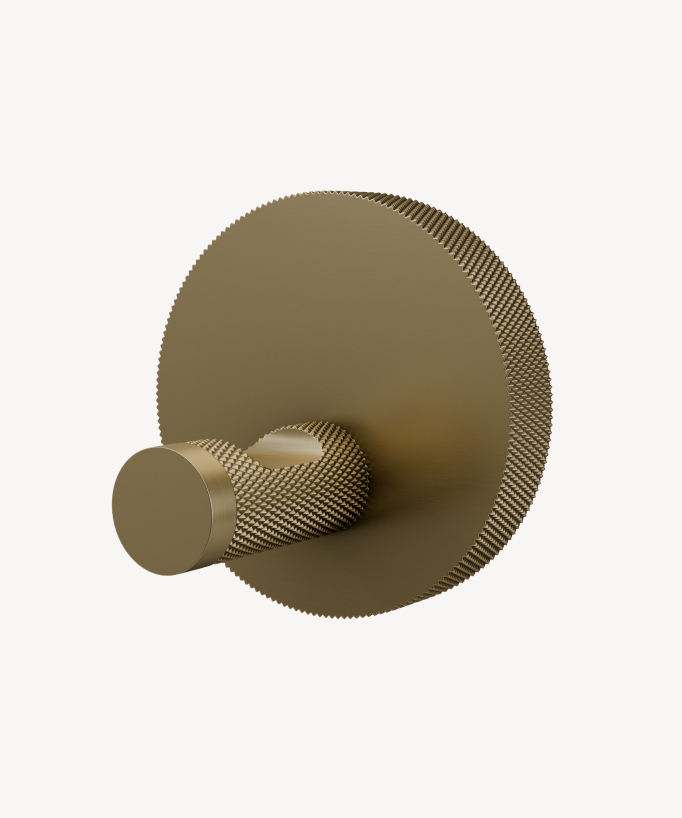 Single wall hook – Brushed gold – Leros