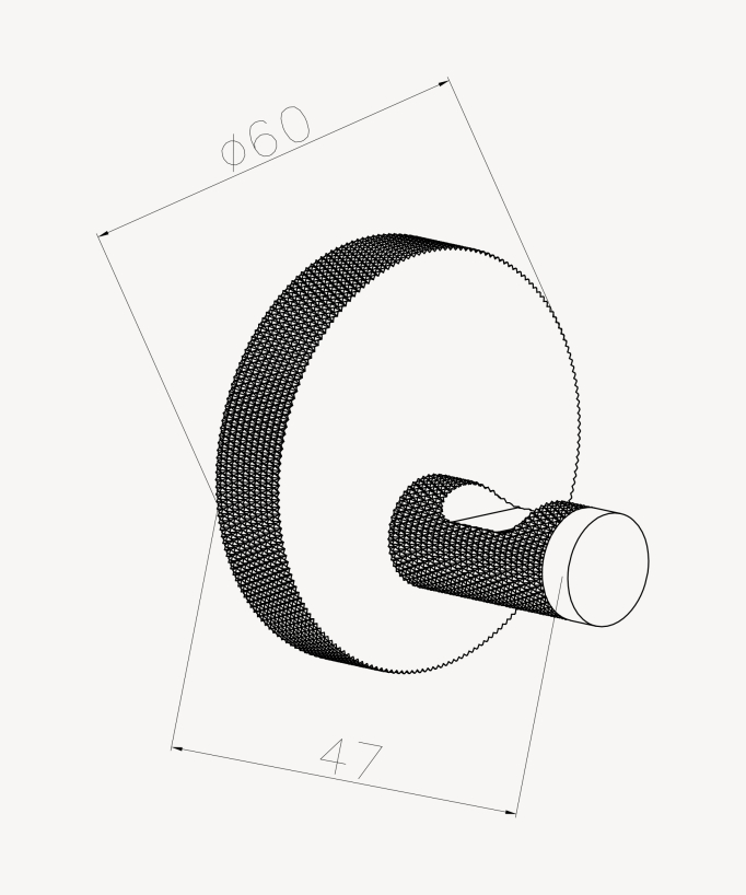 Single wall hook – Brushed rose gold – Leros