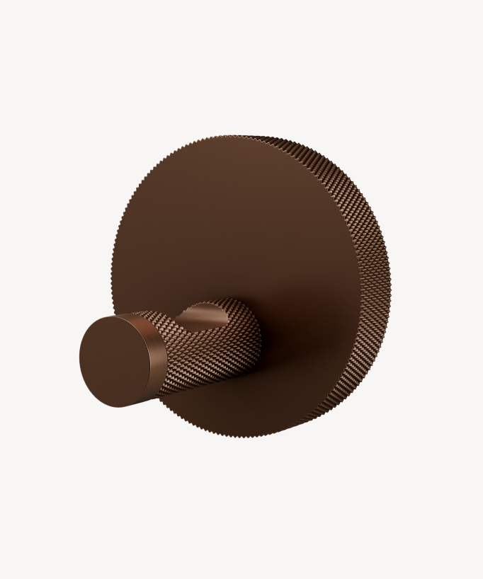 Single wall hook – Brushed rose gold – Leros
