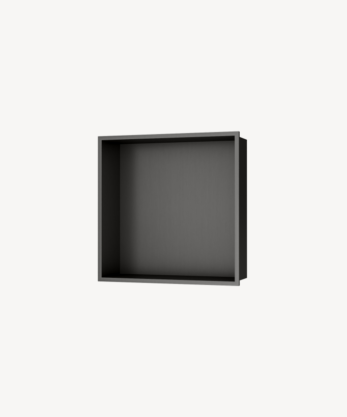 Recessed Bathroom Wall Niche – Gunmetal