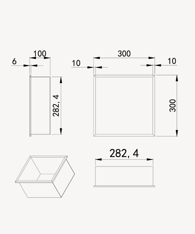 Recessed Bathroom Wall Niche – Black