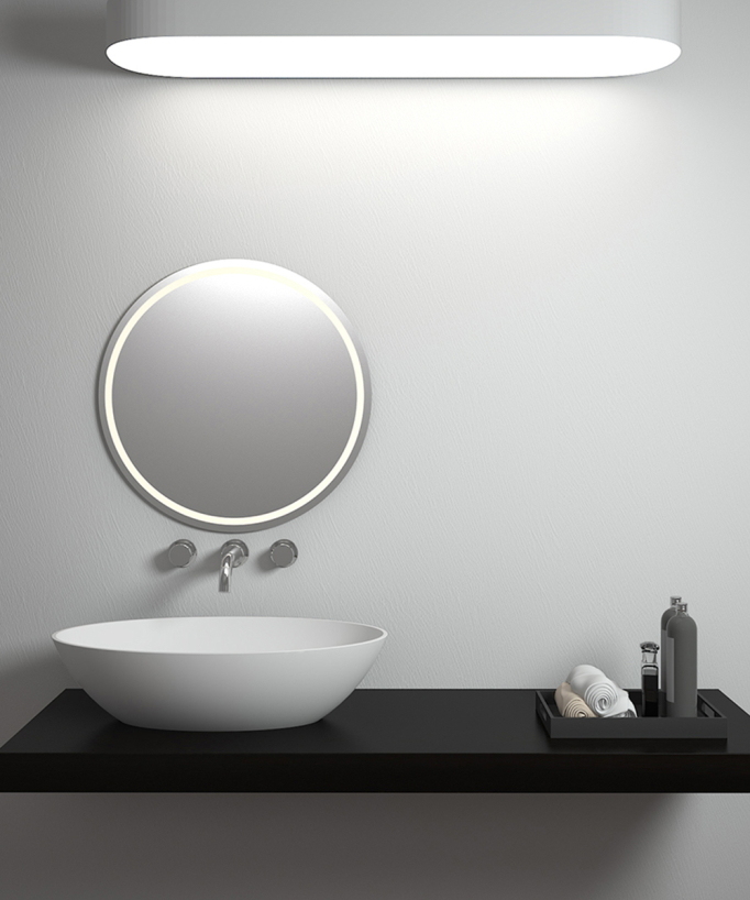 Dolisie Oval Countertop Basin - Matte White