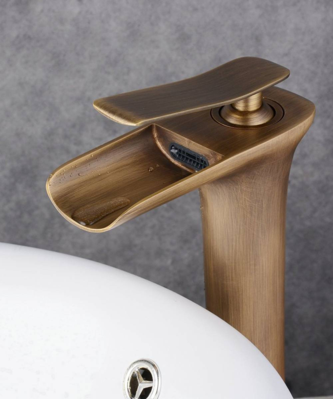 Antique Brass Basin Tap - Bronze Finish