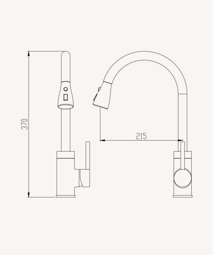 Kitchen Mixer Tap & Pull-Out Spray