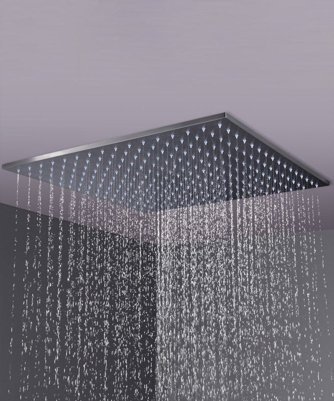 500 mm Thermostatic Ceiling-Concealed Shower Sky with 3 Body Jets - Sirius
