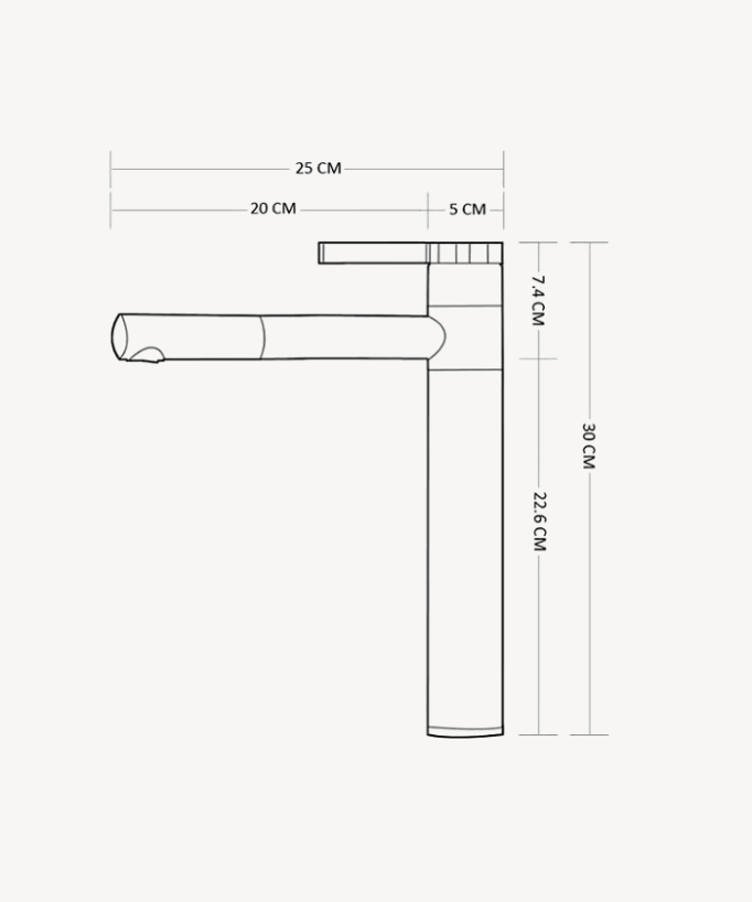 Tall Basin Mixer Tap - Graffias