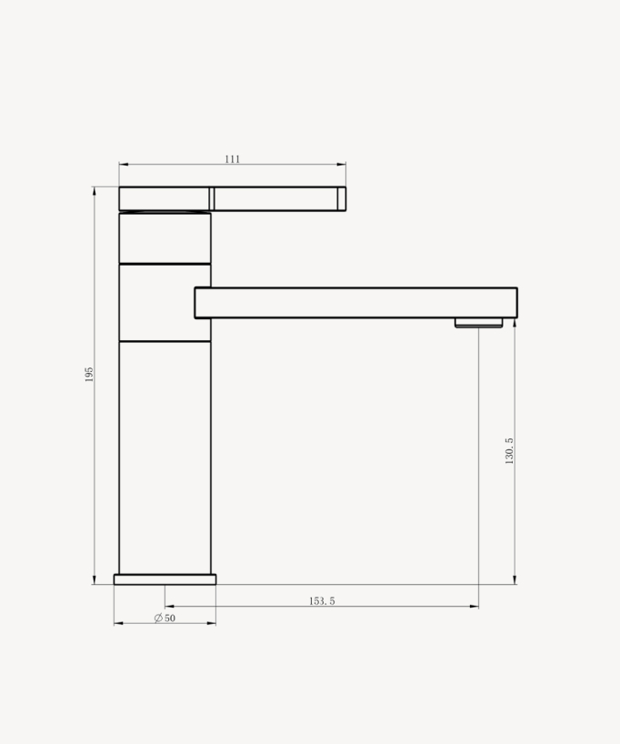 Basin Mixer Tap, Black - Mintaka