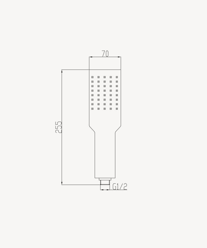 Stainless-steel 1-spray hand shower