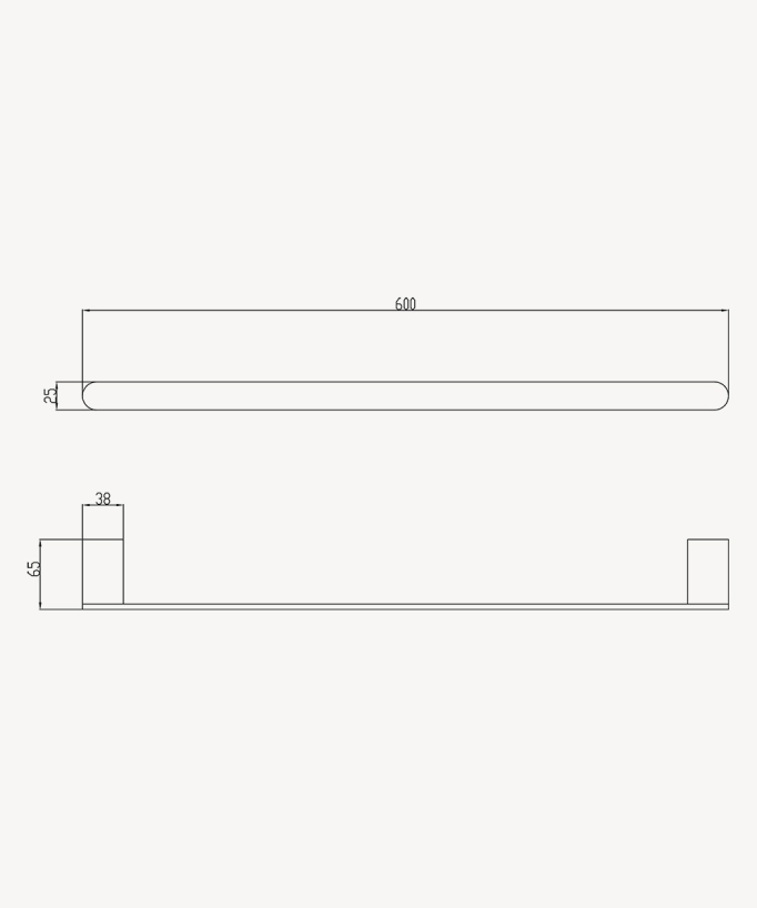 Wall-mounted towel rail – Fiumina
