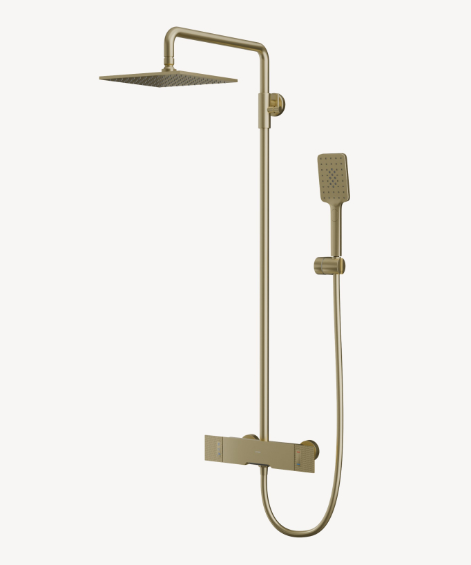 Bath-Shower Column with Extra-Flat Rain Head - Kyra