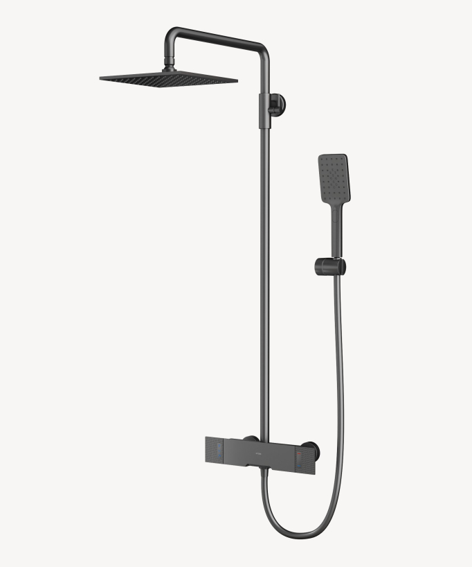 Bath-Shower Column with Extra-Flat Rain Head - Kyra