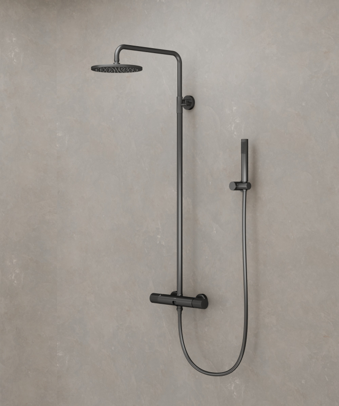 Wall-Mounted Shower Column with Mixer - Leros