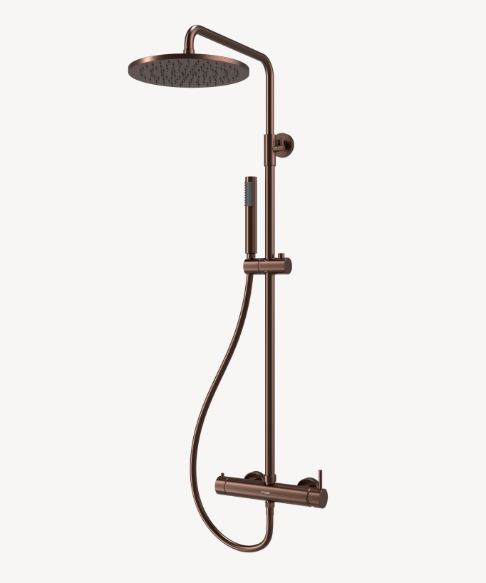 Wall-mounted mechanical mixer shower column – Corbeau
