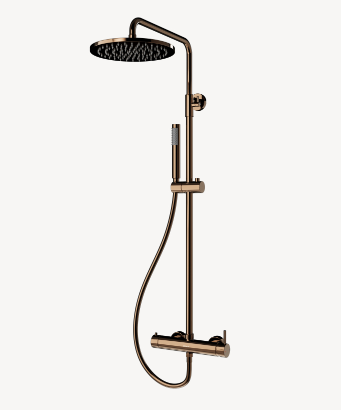 Wall-mounted mechanical mixer shower column – Corbeau