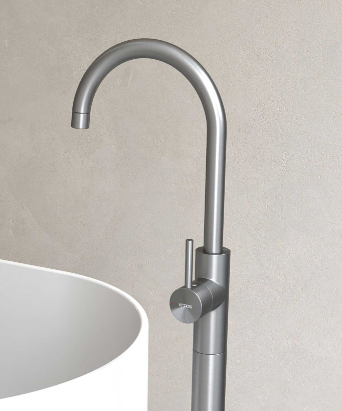 Single-Column Bath Mixer - Gunmetal - Corbeau