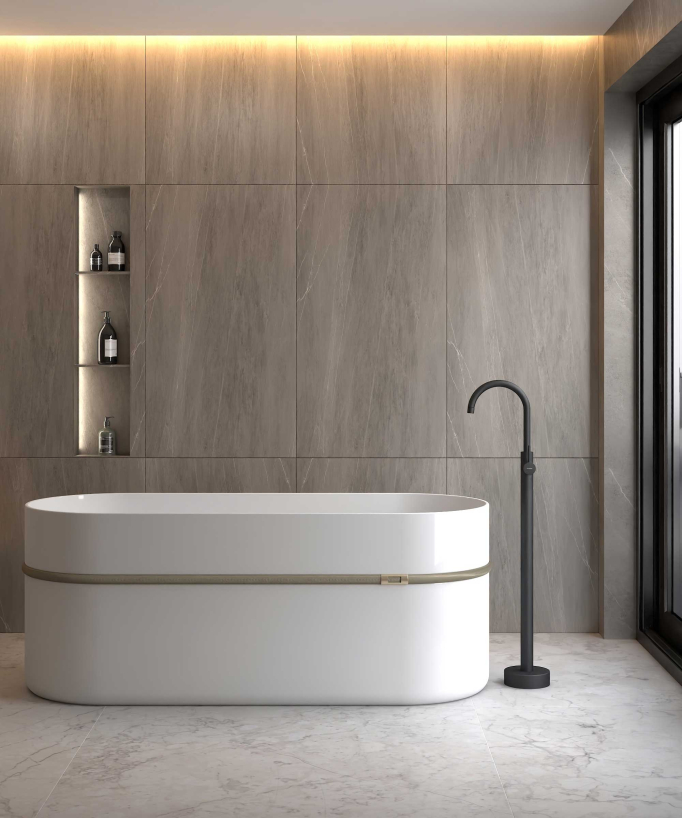 Single-Column Bath Mixer - Black - Corbeau