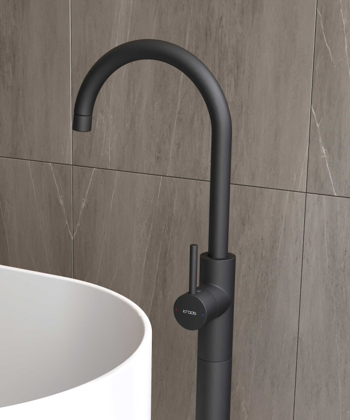 Single-Column Bath Mixer - Black - Corbeau