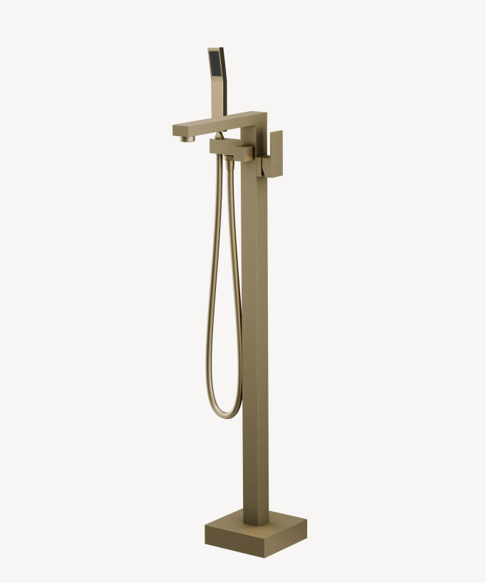 Single-Column Bath-Shower Mixer - Brushed Gold - Sirius