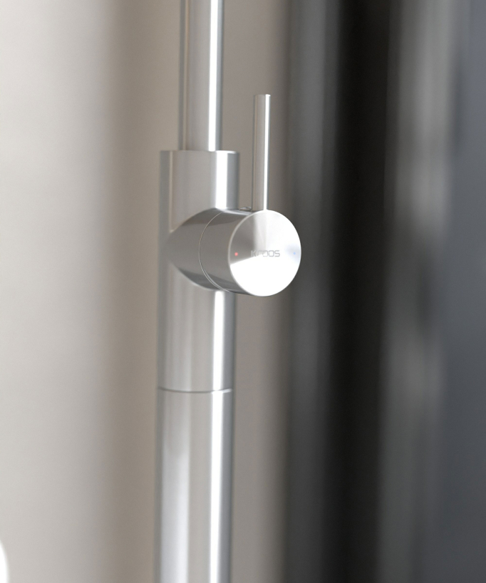 Single-Column Bath Mixer - Brushed Nickel - Corbeau