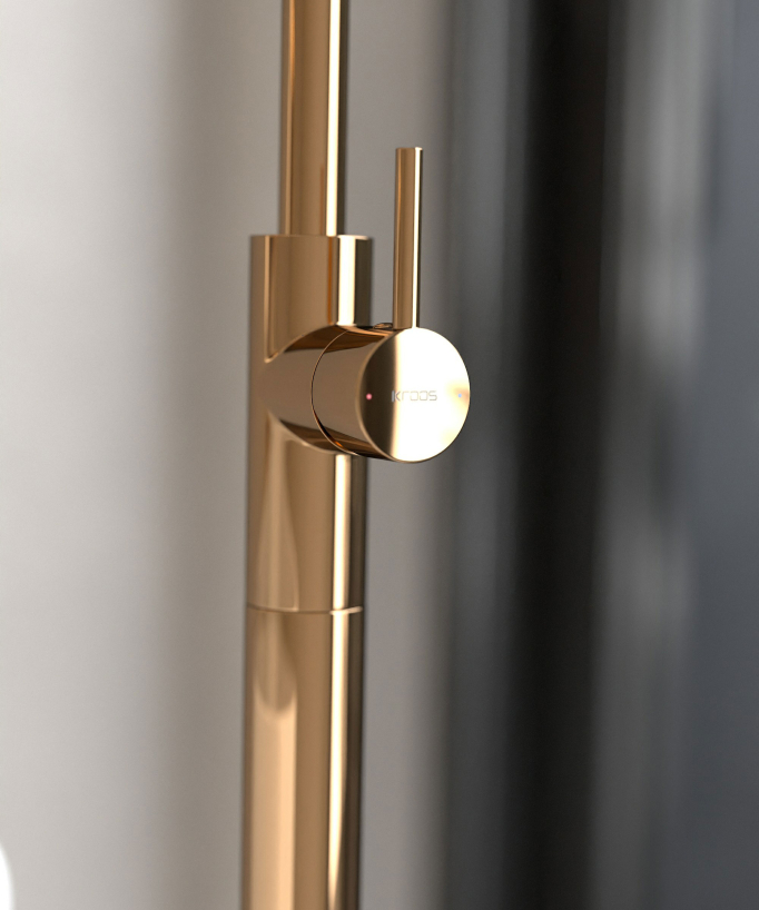 Single-Column Bath Mixer - Rose Gold - Corbeau