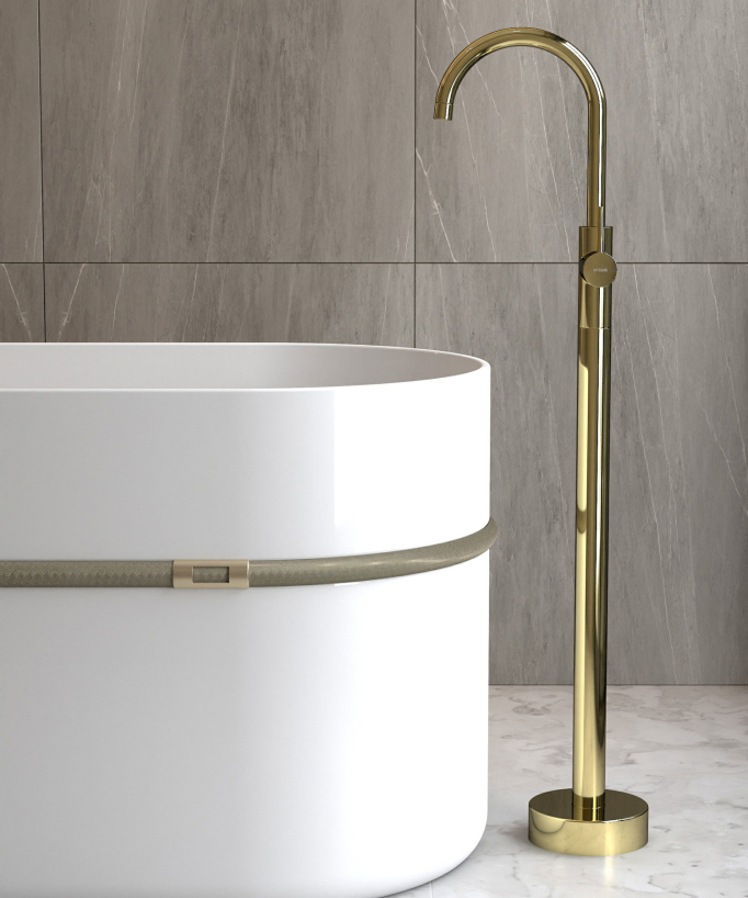 Single-Column Bath Mixer - Gold - Corbeau