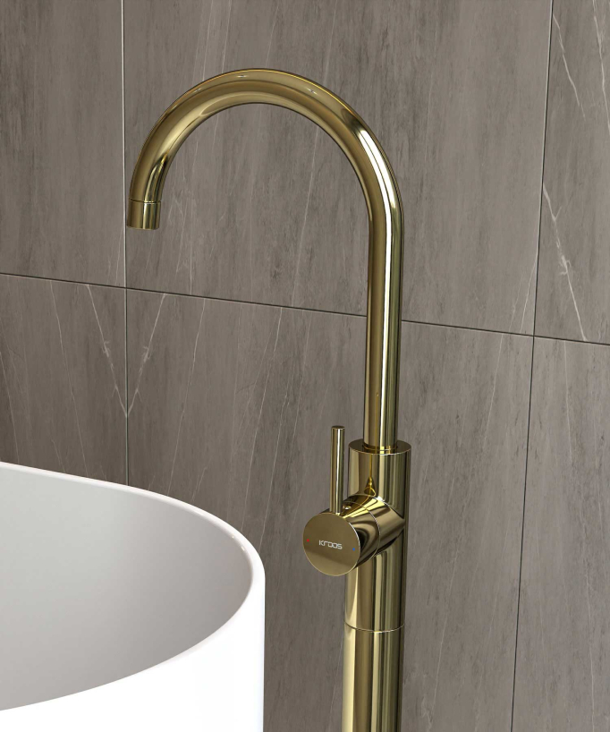 Single-Column Bath Mixer - Gold - Corbeau