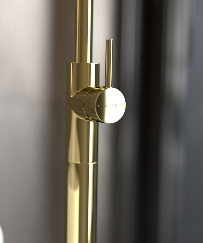 Single-Column Bath Mixer - Gold - Corbeau
