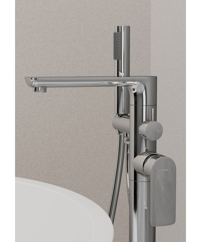 Freestanding Bath Tap - Chrome - Nunki