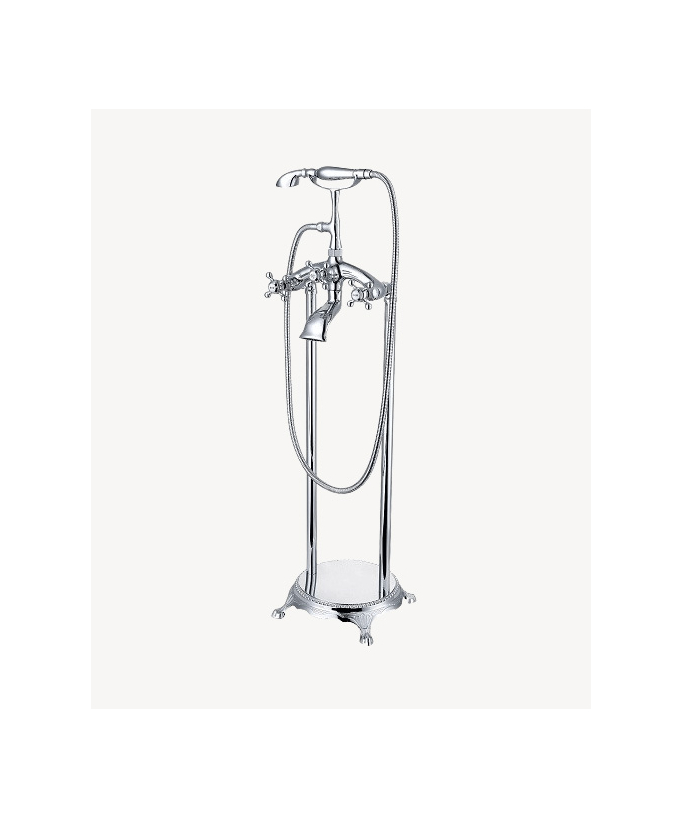 Freestanding Bath Mixer Tap - Chrome - Maddalena