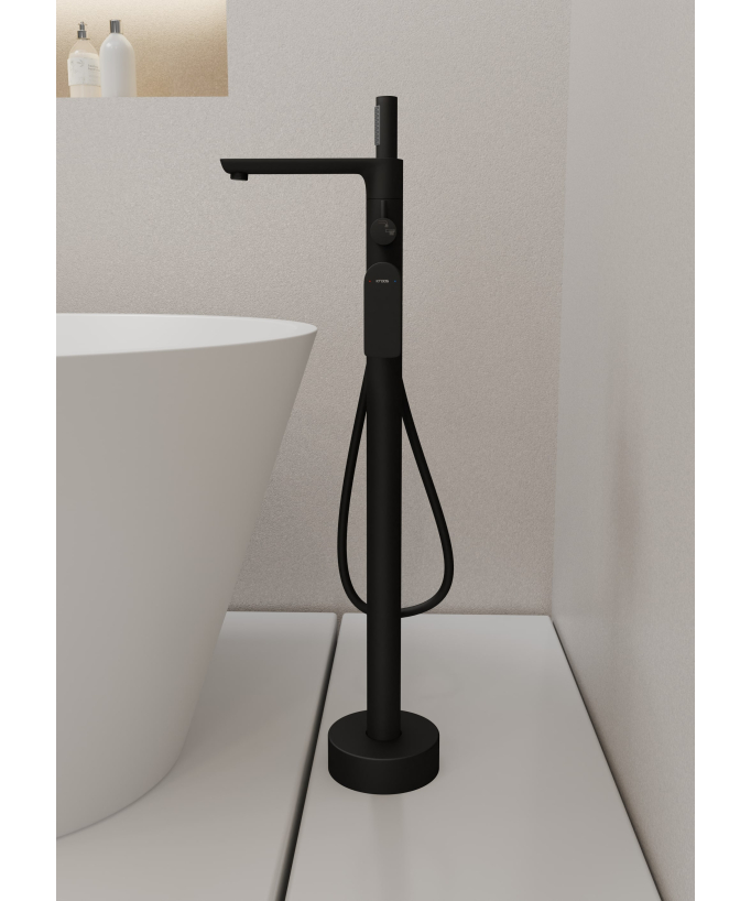 Freestanding Bath Tap - Black - Nunki