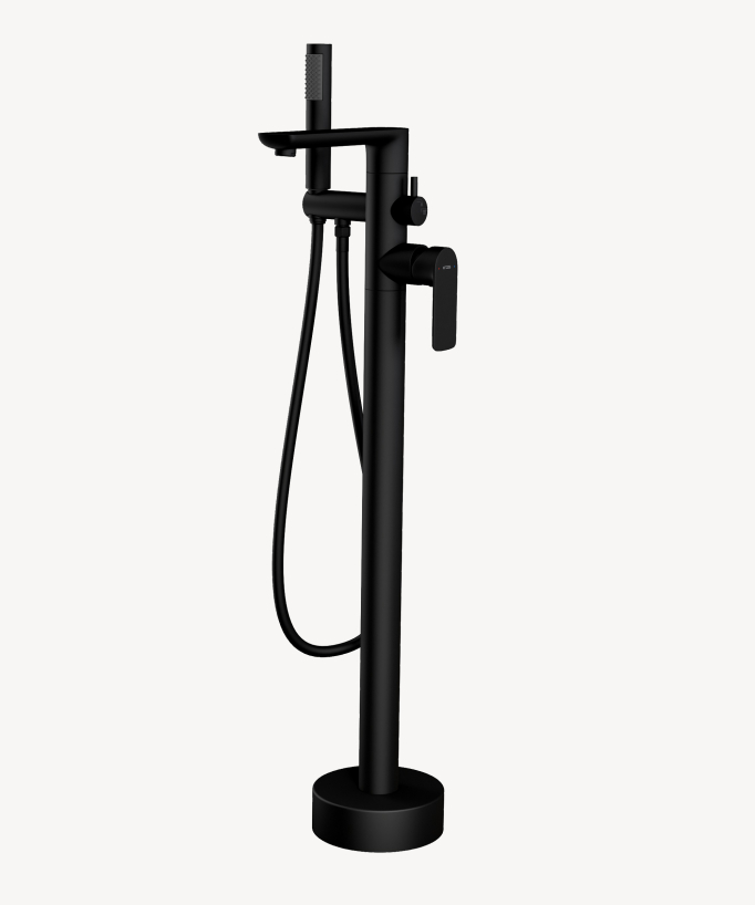 Freestanding Bath Tap - Black - Nunki
