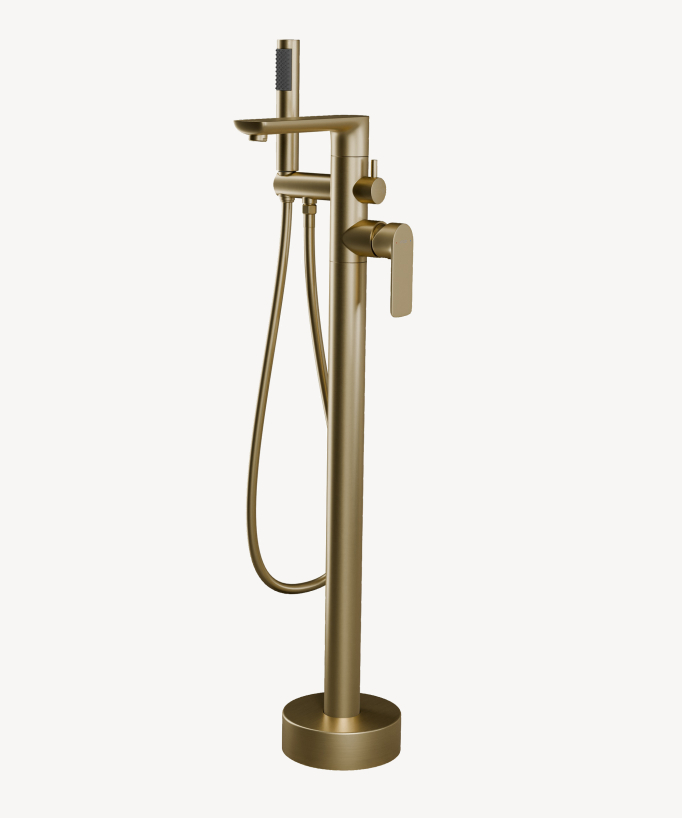 Freestanding Bath Tap - Brushed Gold - Nunki