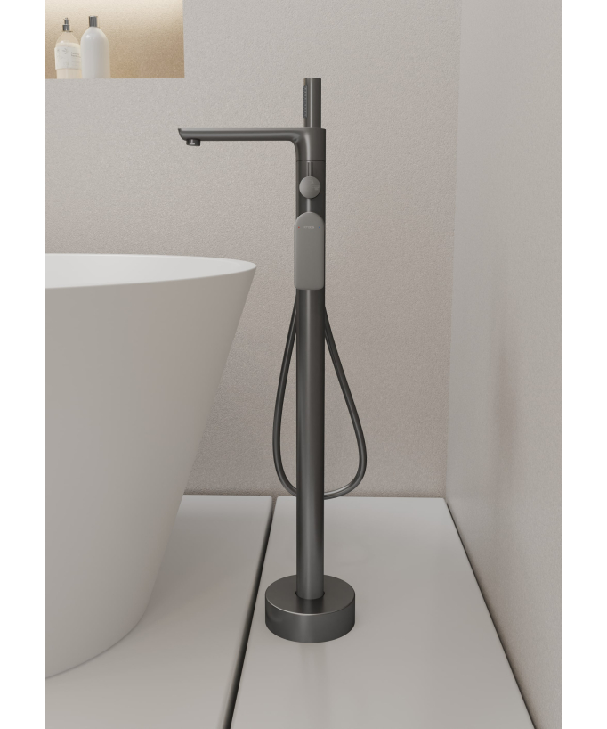 Freestanding Bath Tap - Gunmetal - Nunki
