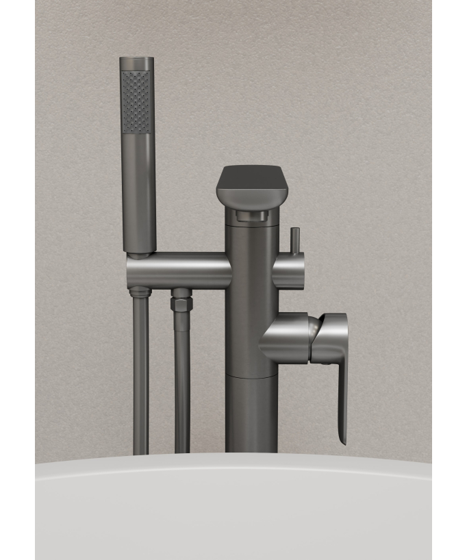 Freestanding Bath Tap - Gunmetal - Nunki