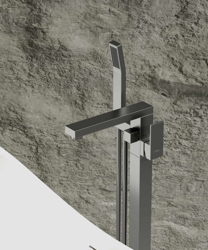 Single-Column Bath-Shower Mixer - Gunmetal - Sirius