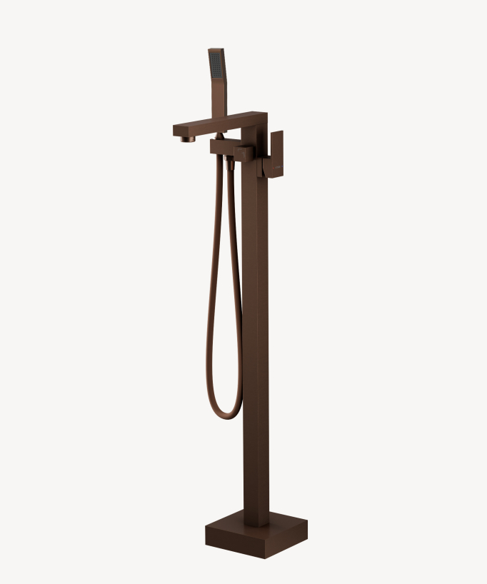Single-Column Bath-Shower Mixer - Brushed Rose Gold - Sirius