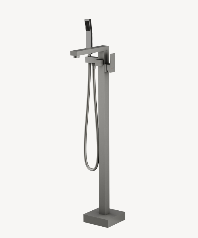 Single-Column Bath-Shower Mixer - Brushed Nickel - Sirius